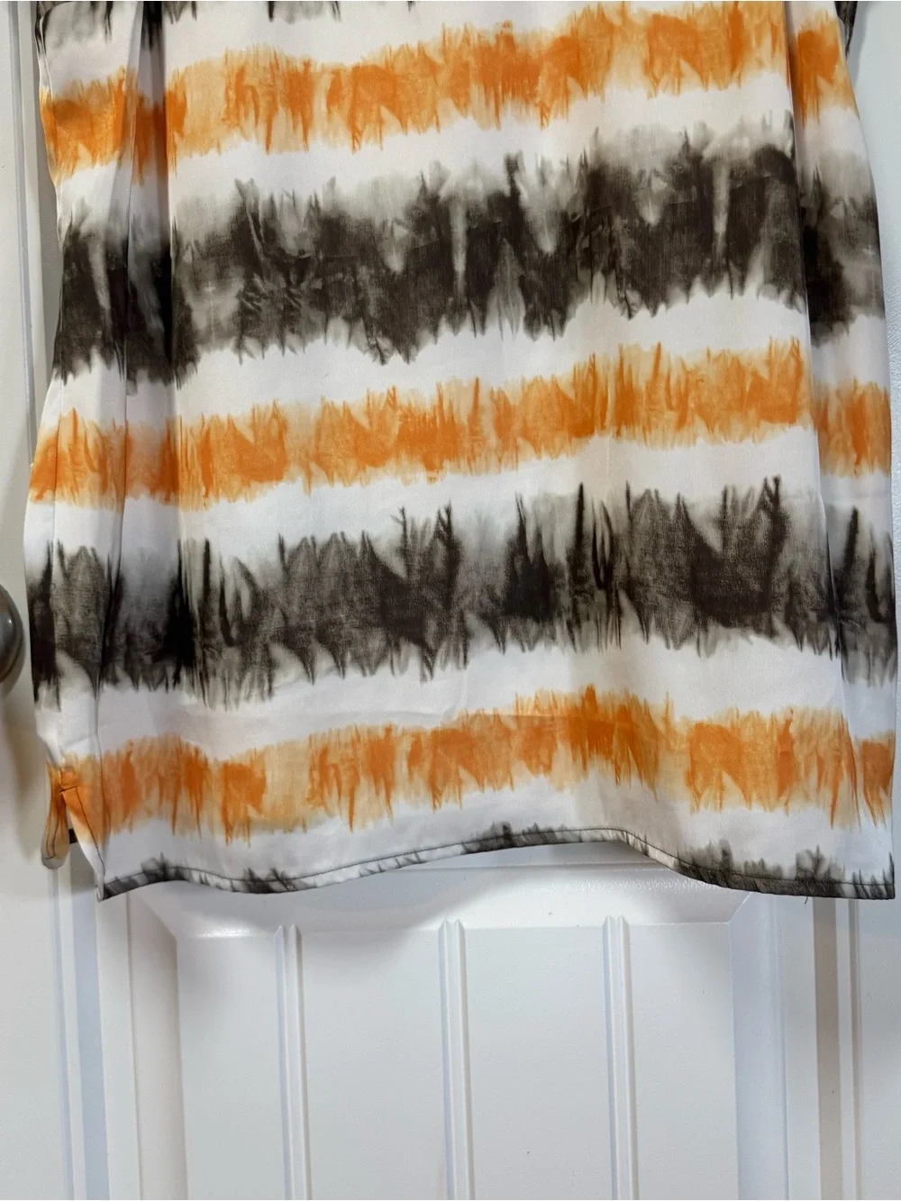 Michael Kors Women’s Sleeveless Tie Dye Tank Top Size L Chiffon Multi Boho Flowy